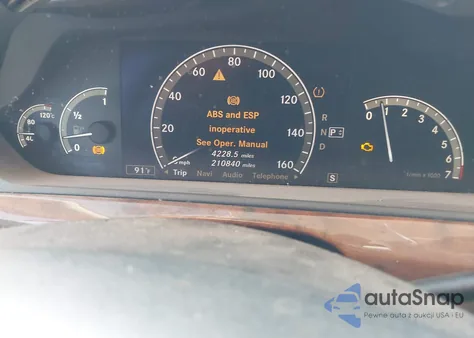 2007 Mercedes-Benz S 550 z USA, uszkodzony, nr VIN WDDNG71X57A057259